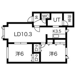 ノースフィールドＢの物件間取画像